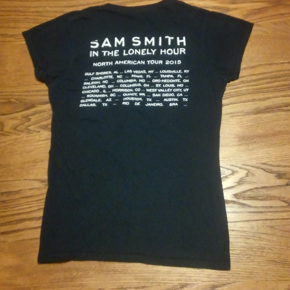 🎹 Sam Smith 🎶 Concert Tour Shirt Women's Medium In The Lonely Hour 2015 🎸 - Picture 4 of 8